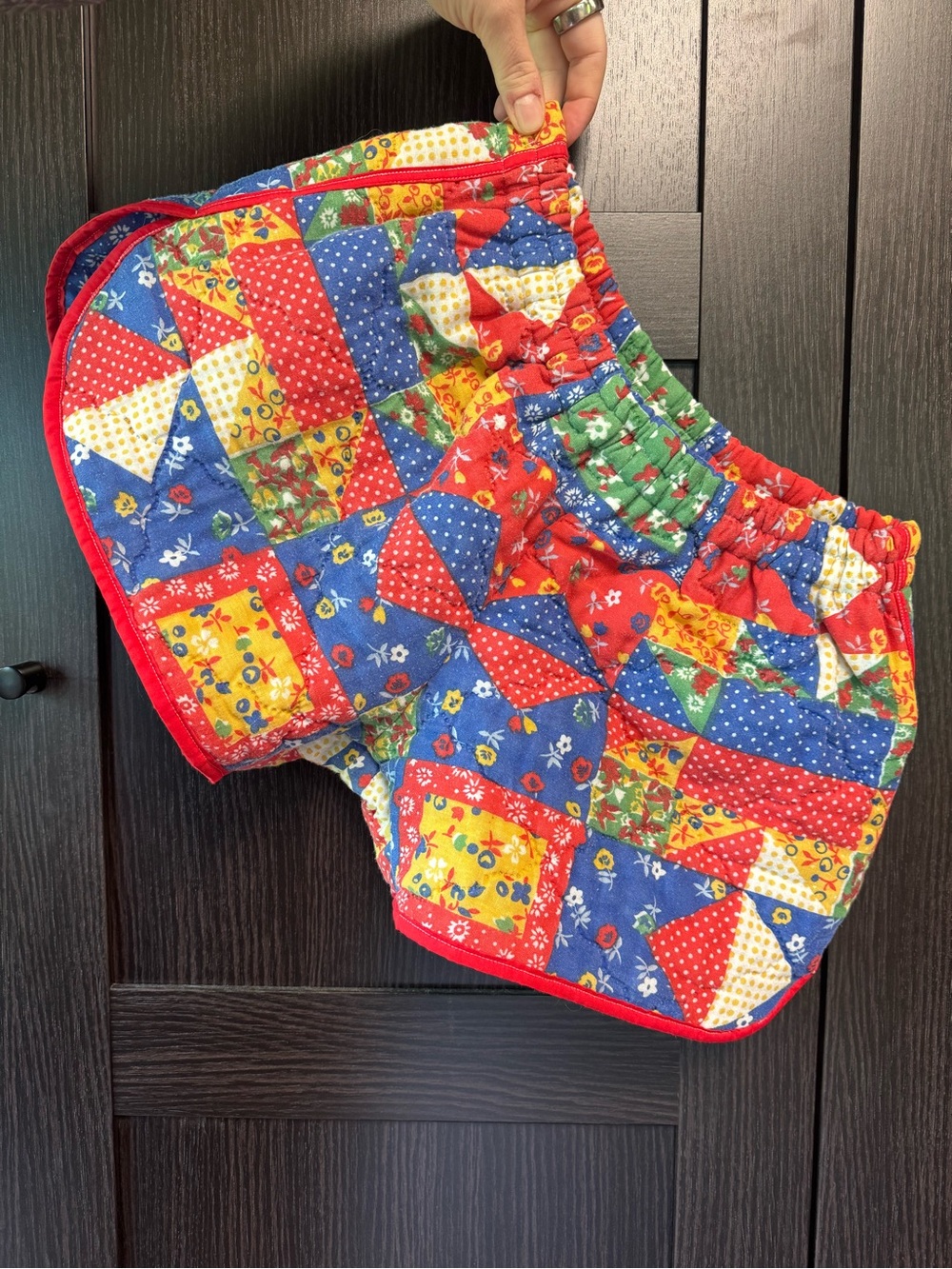 Handmade quilted shorts